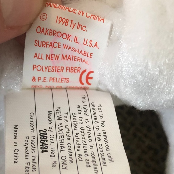 Ty Beanie Baby - Halo Bear - Brown Nose - 1998 - Picture 7 of 7